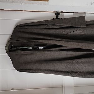 NWT - Renee C. Pansy Drape Front Cardigan in Taupe - Size 2X w/pockets